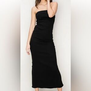 HYFVE Classic Black Strapless Dress